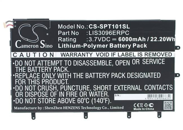 Battery for Sony SGP321 SO-03E Xperia Tablet Z 10.1 inch LIS3096ERPC CS-SPT101SL