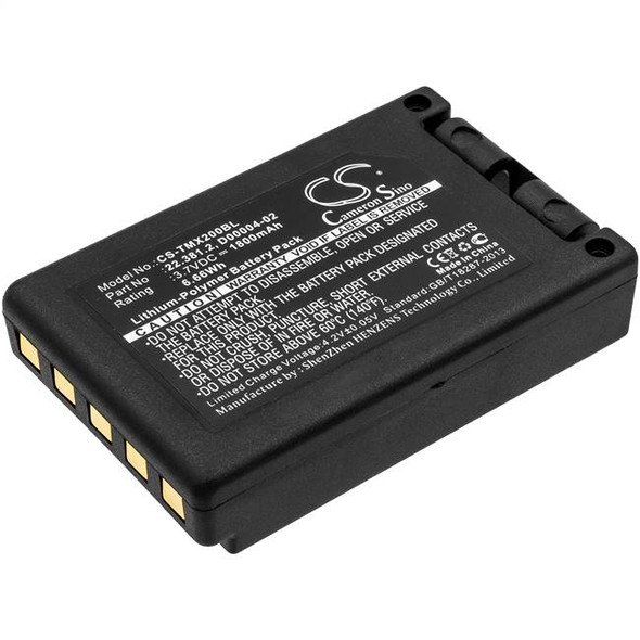 Battery for Teleradio TG-TXMNL Transmitter 22.381.2 D00004-02 M245060 1800mAh