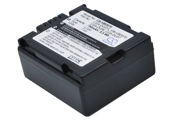 Battery for Panasonic CGA-DU06 CGA-DU07 CGR-DU07 HITACHI VW-VBD070 DZ-BP7SW