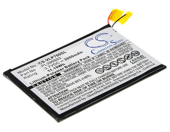 Battery for Visual Land ME-7G-8GB Prestige 7G 7" PL396693 Tablet CS-VLP700SL