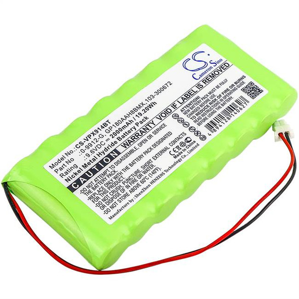 Battery for Visonic Amber Select AmberLink Powermax 0-9912-G 100729 GP180AAH8BMX