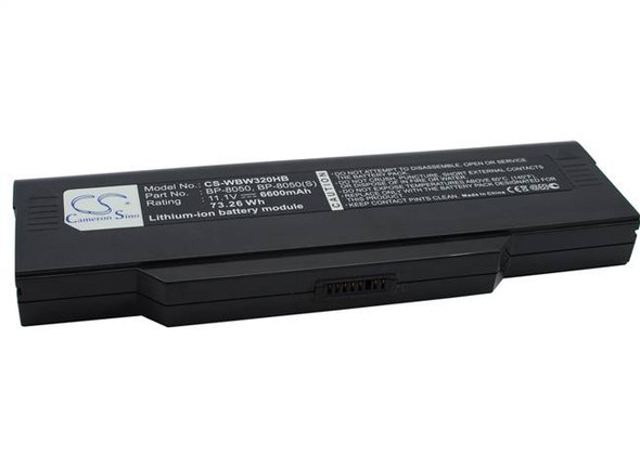Battery for Fujitsu M1420 Packard Bell 441681740005 BP-8050 40006487 6600mAh