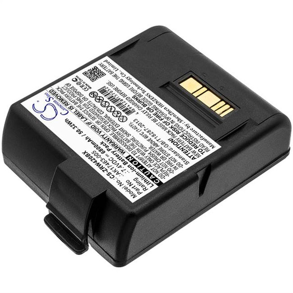 Battery for Zebra RW420 EQ L405 CT17102-2 AK17463-005 Printer CS-ZRW420BX 6800mA