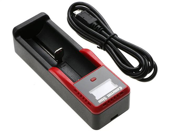 Battery Charger for 14500 14650 16340 16500 16650 17500 26650 AA AAA w/USB Cable