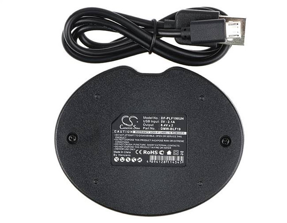 Battery Charger for Panasonic DMW-BLF19 DMW-BLF19E BLF19PP DMW-BTC10 DMW-BTC10G