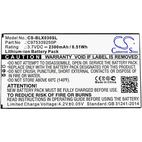 Battery for BLU D0030UU Dash X Plus LTE C975339250P SmartPhone CS-BLX030SL