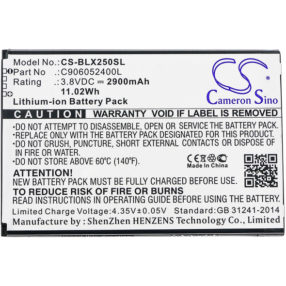 Battery for BLU E050 E050U Energy X2 C906052400L Mobile SmartPhone CS-BLX250SL