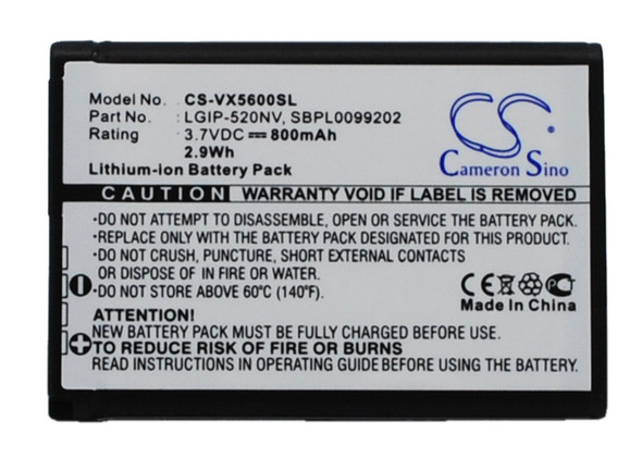 Battery for LG Verizon Envoy LGIP-520NV