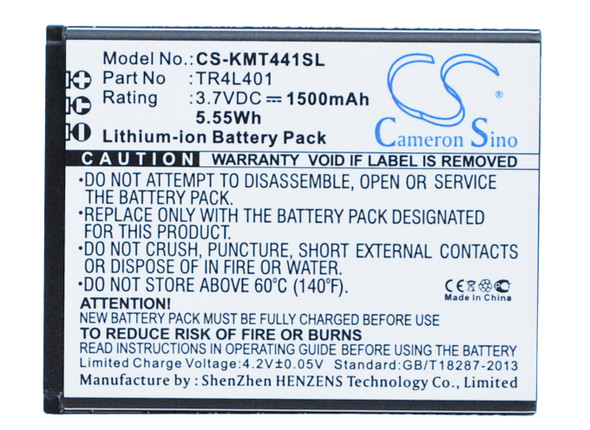 Battery for KAZAM TR4L4044044-01 Trooper 440L 441L