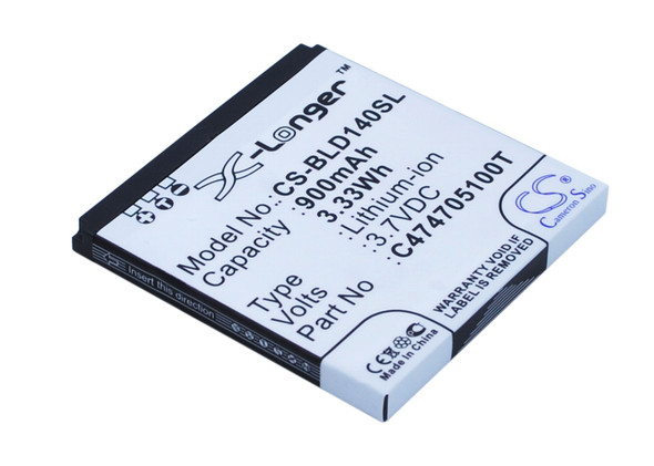 Battery for BLU D140 D141S D141W Dash Jr Social W