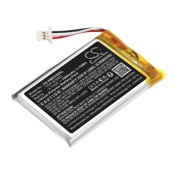 Battery for RAND MCNALLY TND-540 TND-550 TOP