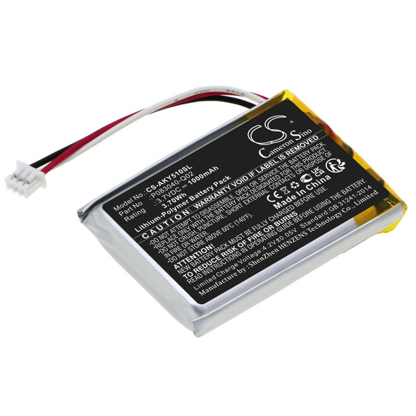 Battery for AKG C50BT Y50BT P083040-Q02 Bluetooth
