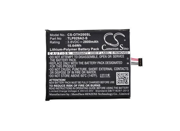 Battery for Alcatel BAAL6045Y One Touch Idol 3 TCL AM-H200 TLP029A2-S TLP029AJ