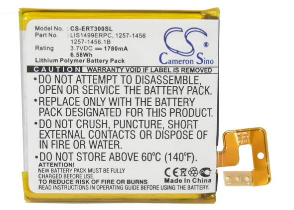 Battery for Sony Ericsson LT30a 1257-1456 1257-1456.1B 1261-4505.1A LIS1499ERPC