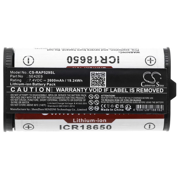 Battery for Ring 5E42E9 CS-RAP529SL Alarm Home Base Pro Station 7.4v 2600mAh