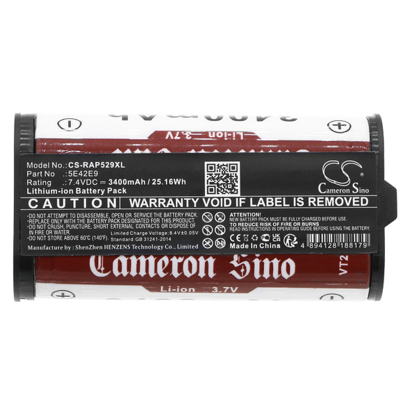 Battery for Ring Alarm Home Base Pro Station 5E42E9 CS-RAP529XL 7.4v 3400mAh