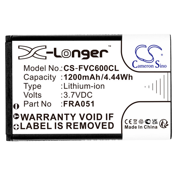 Battery for FRITZ!Fon FRA051 312BAT026 312BAT030 C6 DECT X6 CS-FVC600CL 3.7V