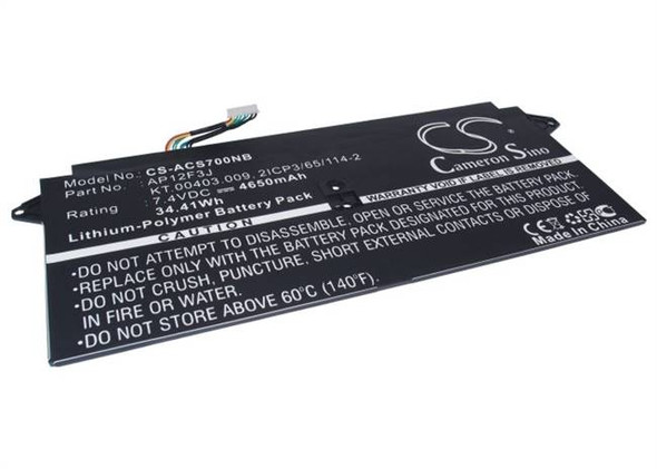 Battery for Acer Aspire R14 V13 V3 V7 S7-391-6822 AP12F3J AP12F9J KT.00403.009