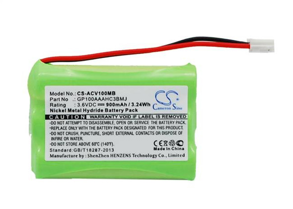 Battery for Audioline Baby Care Monitor V100 G10221GC001474 GP100AAAHC3BMJ Ni-MH