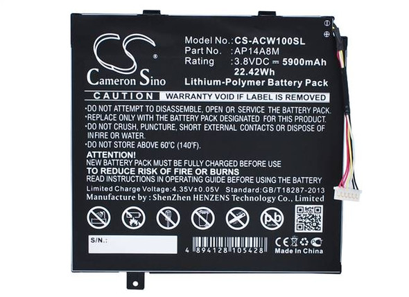 Battery for Acer Aspire Switch Iconia Tab 10 11V AP14A4M AP14A8M KT.0020G.004