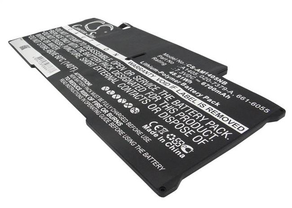 Battery for Apple A1466 MacBook Air 020-7379-A 020-8142-A 661-6055 A1369 A1405