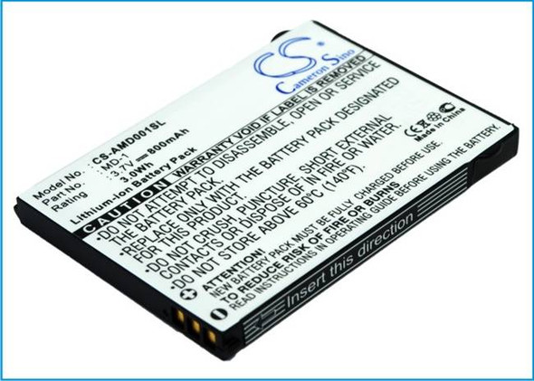 Battery for AMOI MD-1 VoIP Phone CS-AMD001SL 3.7v 800mAh 3.0Wh Li-ion