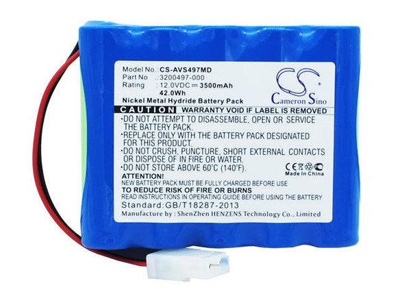 Battery for CareFusion 16048 Viasys AVEA T-Bird Vela 21542 3200497-000 B11418