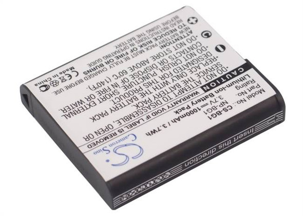 Battery for Sony CyberShot DSC-N1 DSC-T100 DSC-W30 DSC-W40 DSC-W50 NP-BG1 NP-FG1