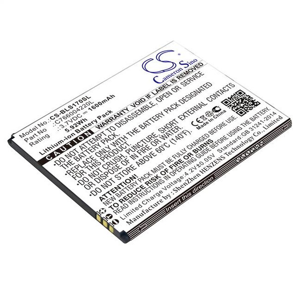 Battery for BLU S170 Studio G HD C766004220L Mobile SmartPhone CS-BLS170SL