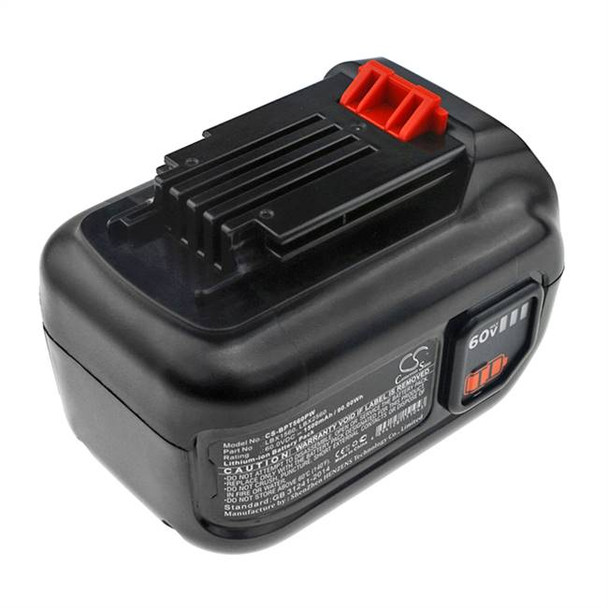 Battery for Black & Decker 60V CM2060C LHT360C LHT360CFF LST560 LBX1560 LBX2560