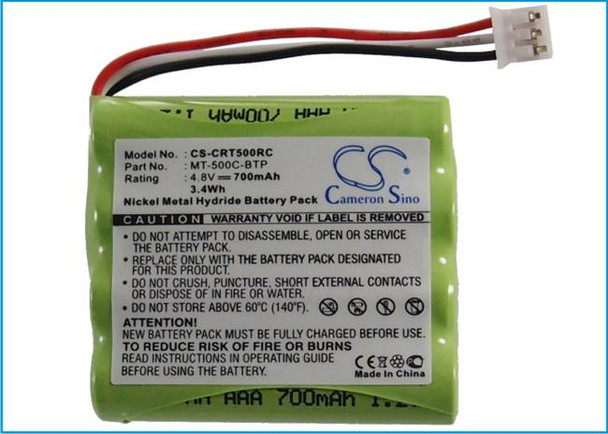 Remote Control Battery for Crestron MT-500C-BTP MT-500C MT-500C-RF TSU6010 Ni-MH