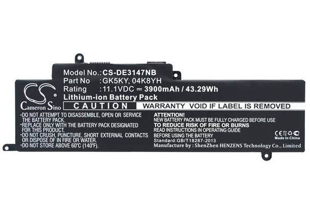 Battery for DELL Inspiron 11 3158 3147 3000 15 7000 13 7353 P20T GK5KY 4K8YH