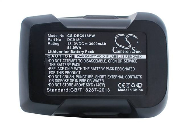 Battery for Dewalt DCD925 DCD925B2 DCD925KA DCD925N DC9180 DC9180C DC9182 18V