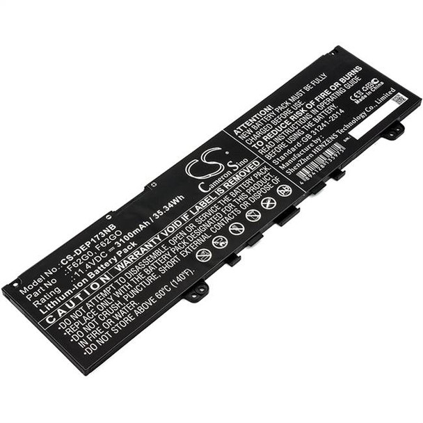 Battery for DELL Inspiron 7373 Vostro 5370 7386 39DY5 F62G0 F62GO P83G RPJC3
