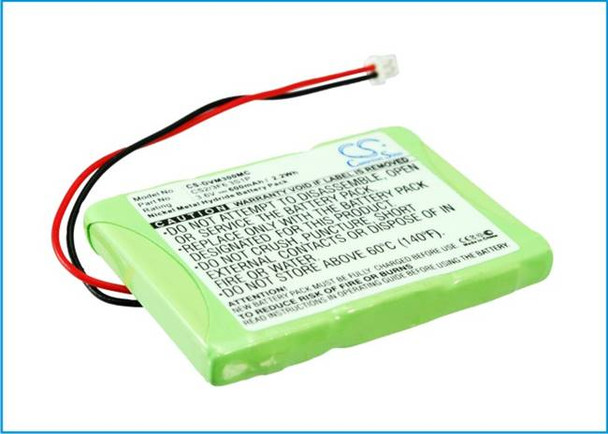 Battery for Digital Ally DVM 500 DVM-RMT 135-0035 CS2/3F6 3S1P CS-DVM300MC 600mA