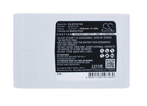 Battery for Dyson Vacuum 965557-03 Type-B DC31 Animal DC34 DC35 DC56 DC57 2500mA