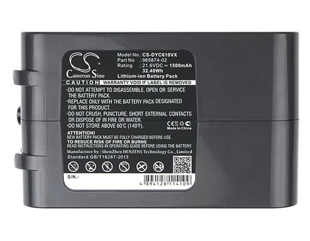 Battery for Dyson Vacuum 205794-01/04 965874-02 DC58 DC61 DC62 Animal DC72 DC74