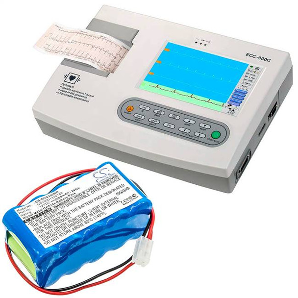Battery for Biocare ECG-101 ECG-101G ECG-300 ECG300G Cardipia 800C NS200D1374789