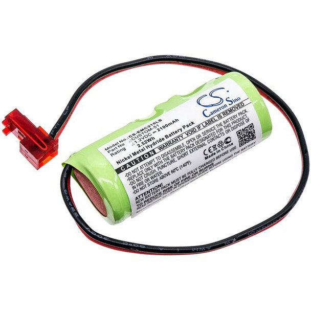 Battery for Lithonia Saft ELB-1P201NB 1210N CUSTOM-33 CUSTOM-51 ELB-1P201N 16440