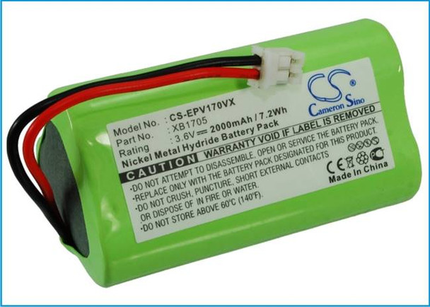Vacuum Battery for Shark Euro Pro XB1705 V1705 V1705i CS-EPV170VX 3.6V 2000mAh