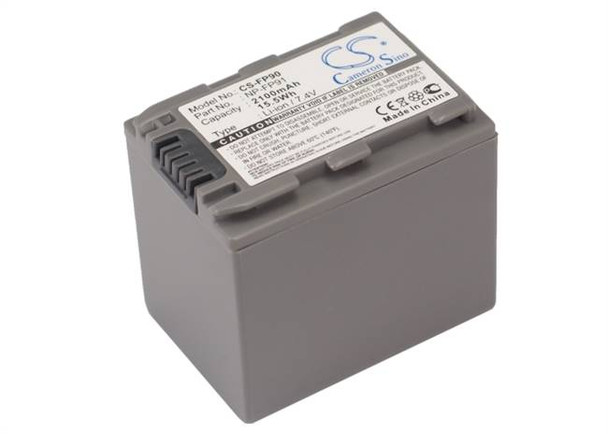 Battery for Sony DCR-DVD105 DCR-DVD305 DCR-HC26 DCR-HC42 NP-FP90 NP-FP91 2100mAh