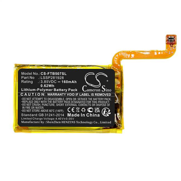 Battery for Fitbit FB507 Versa 2 LSSP281928 Smartwatch CS-FTB507SL 3.85v 160mAh Battery for Fitbit FB507 Versa 2 LSSP281928 Smartwatch CS-FTB507SL 3.85v 160mAh