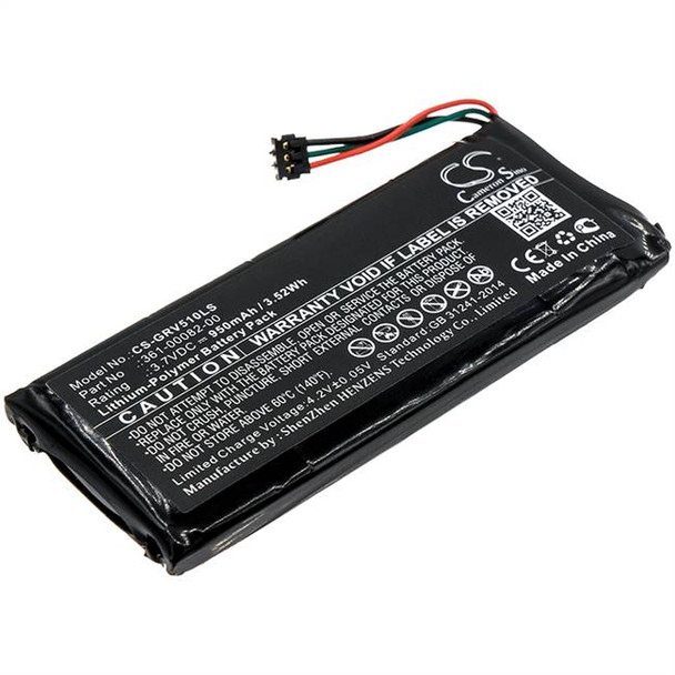 Battery for Garmin 010-01951-00 RTL510 Varia RTL501 TL 361-00082-00 CS-GRV510LS