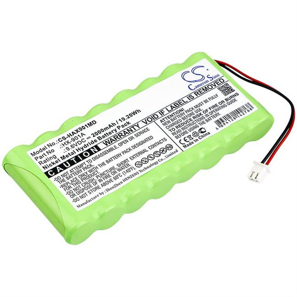 Replacement Battery for HUAXI HX-901A CS-HAX901MD 9.6v 2000mAh 19.20Wh Ni-MH