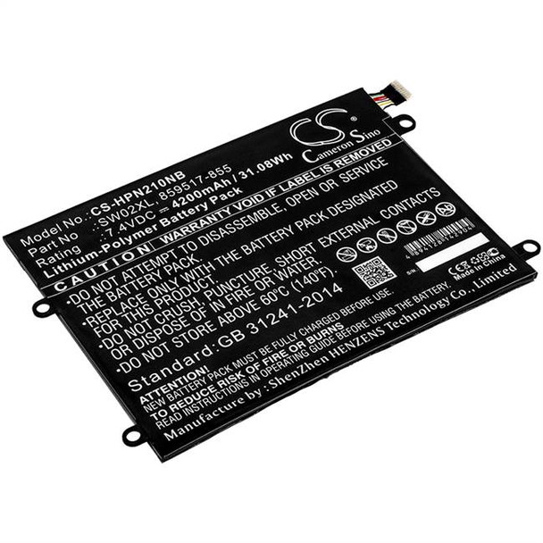 Battery for HP 10-P018WM Notebook x2 859470-1B1 859517-855 SW02XL TPN-Q180