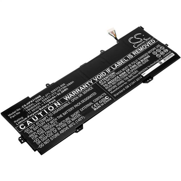 Battery for HP Spectre X360 928372-856 928427-271 928427-272 HSTNN-DB8H YB06XL