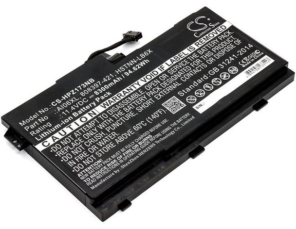 Battery for HP ZBook 17 G3 808451-001 808451-002 AI06XL HSTNN-C86C HSTNN-LB6X