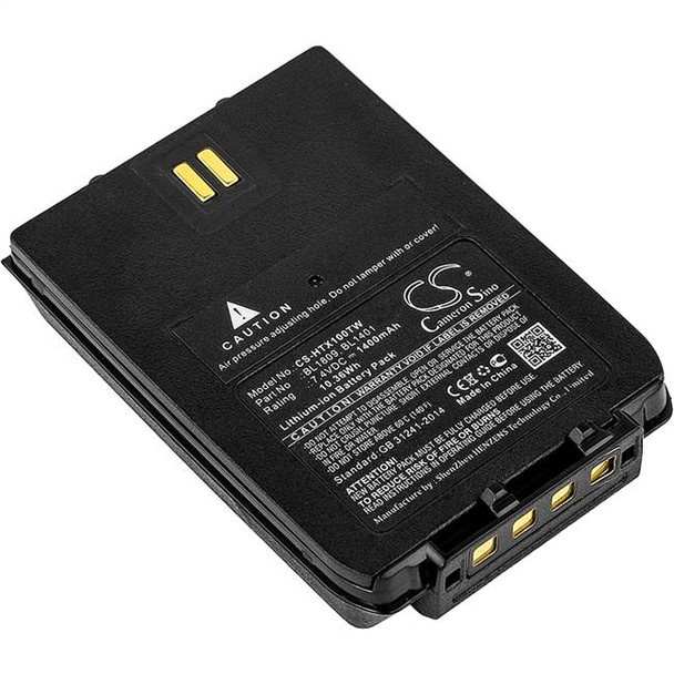 Battery for HYT X1e X1p Hytera X1pi-U1 X1pi-V1 Z1p F3 BL1401 BL1809 CS-HTX100TW