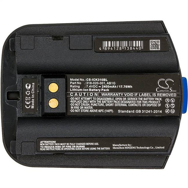 Battery for Intermec CK30 CK31 CK32 318-020-001 AB1G Barcode Scanner CS-ICK310BL Battery for Intermec CK30 CK31 CK32 318-020-001 AB1G Barcode Scanner CS-ICK310BL