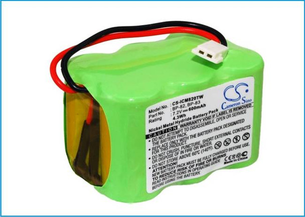 Battery for Icom 94506577 BP-82 BP-83 BP-84 BP-85 IC-24AT IC-2SE IC-M7 IC-R1